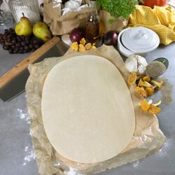 Fonds à tarte flambée Blé « premium » forme traditionnel ca. 38 x 28 cm 360 Teigböden